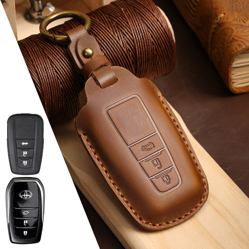 Top Grain Leather Toyota key Case