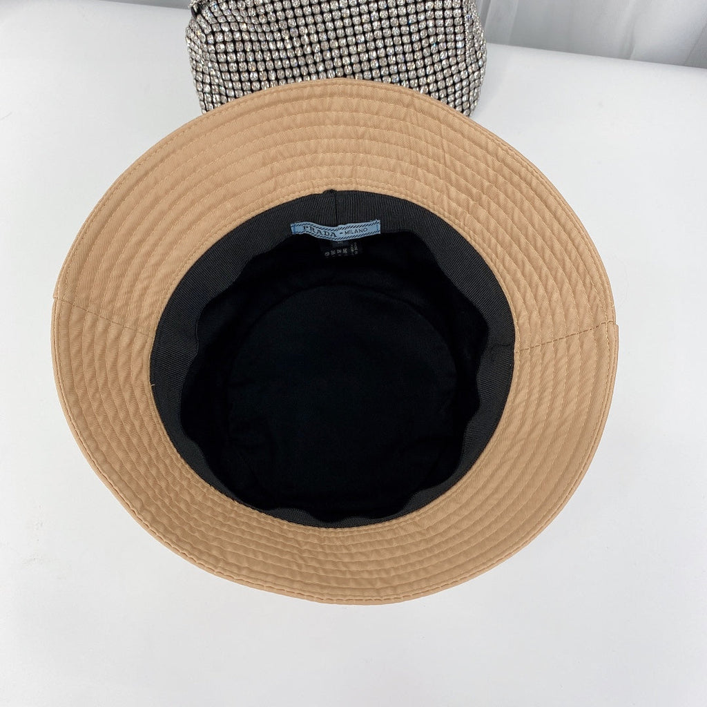 Fashion Triangle Logo Bucket Hat | Luxury Designer Cotton Hat