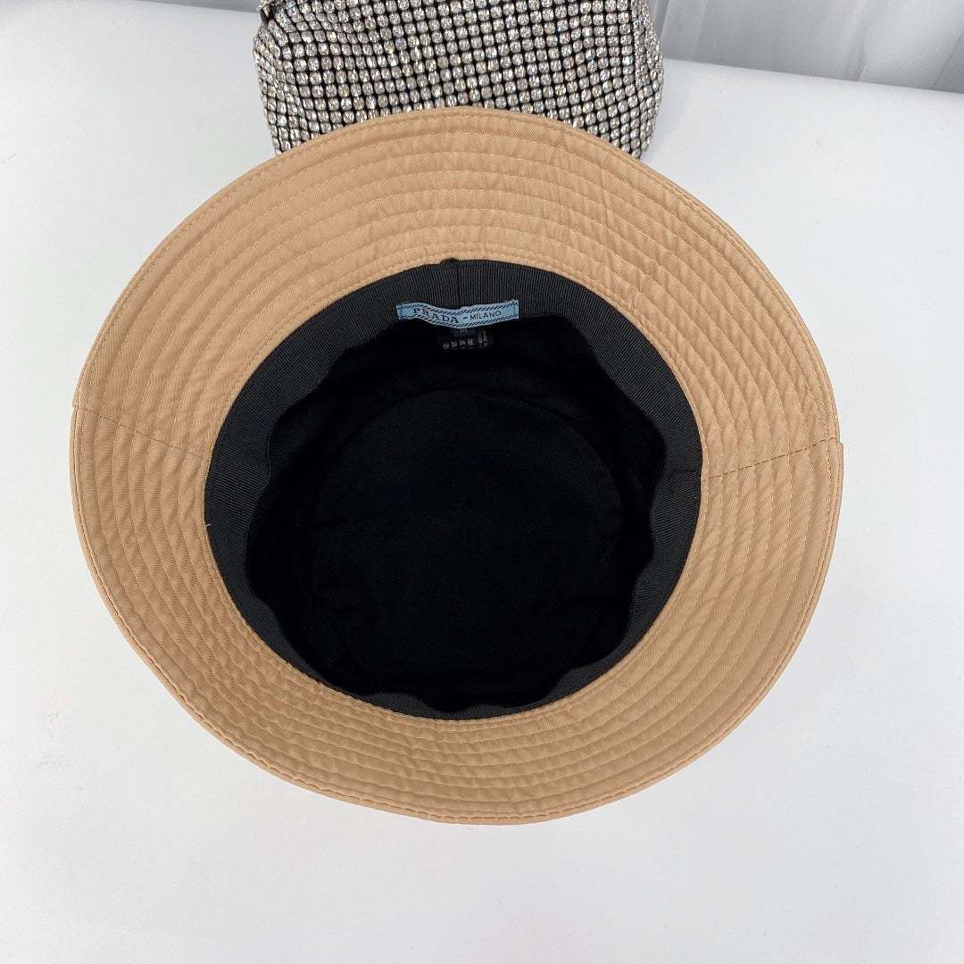 Fashion Triangle Logo Bucket Hat | Luxury Designer Cotton Hat