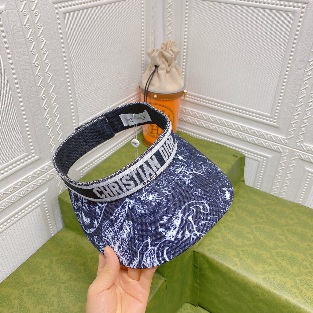 ClassicVintage Ribbon Straw Visor Hat