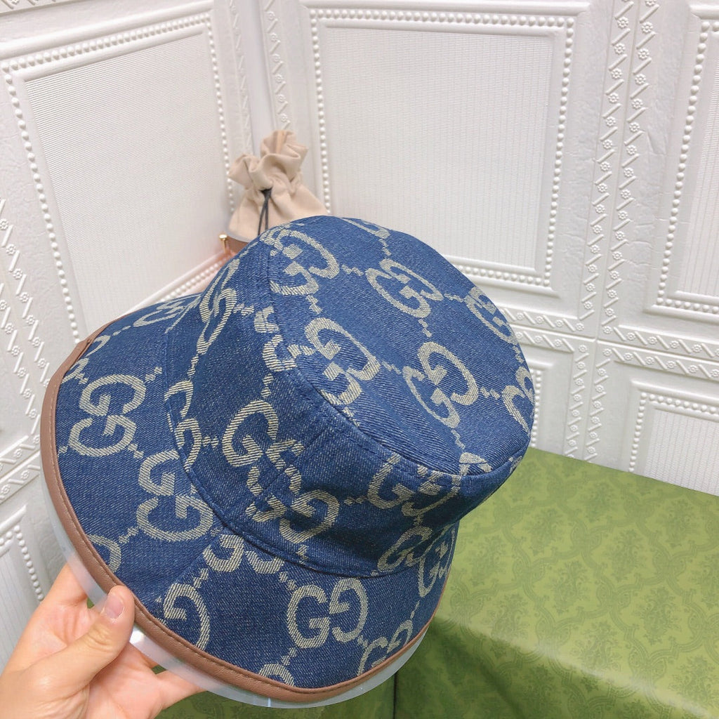Classic GG Monogram Vintage Canvas Bucket Hat for Men & Women