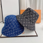 Luxury Monogram Denim Bucket Hat