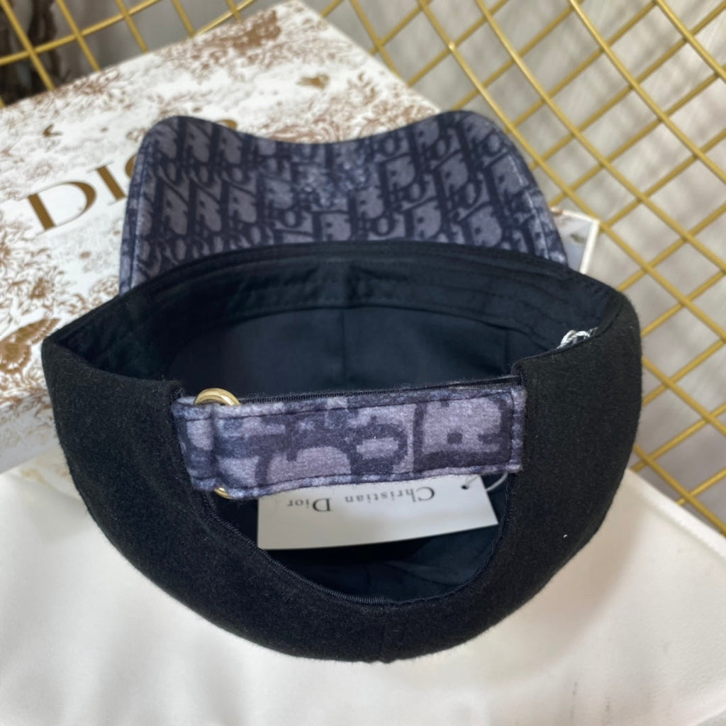 Vintage Oblique Wool Baseball Cap | Luxury Designer Hat