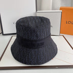 Vintage Oblique Logo Jacquard Bucket Hat for Men & Women