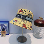 Vintage Oblique Webbing Bucket Hat | Luxury Designer Cotton Bucket Hat