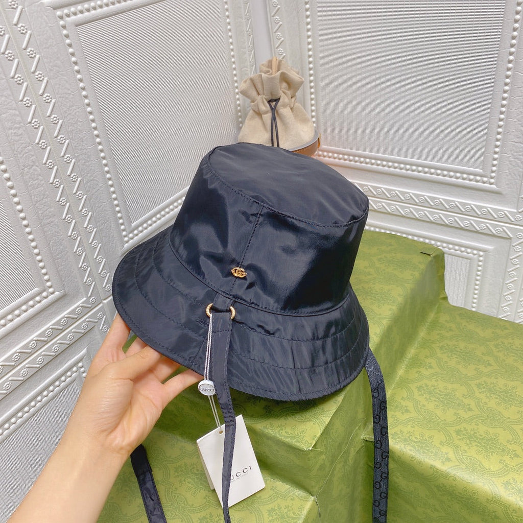 Classic GG Monogram Double-Sided Strap Bucket Hat
