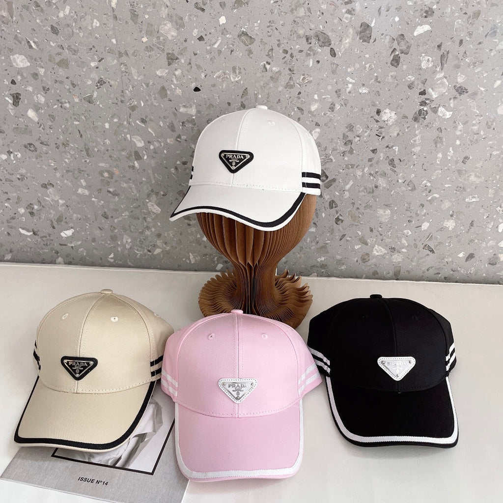 Fashion Triangle Logo Baseball Cap | Luxury Designer Cotton Hat