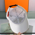 H Embroidered Cotton Baseball Cap