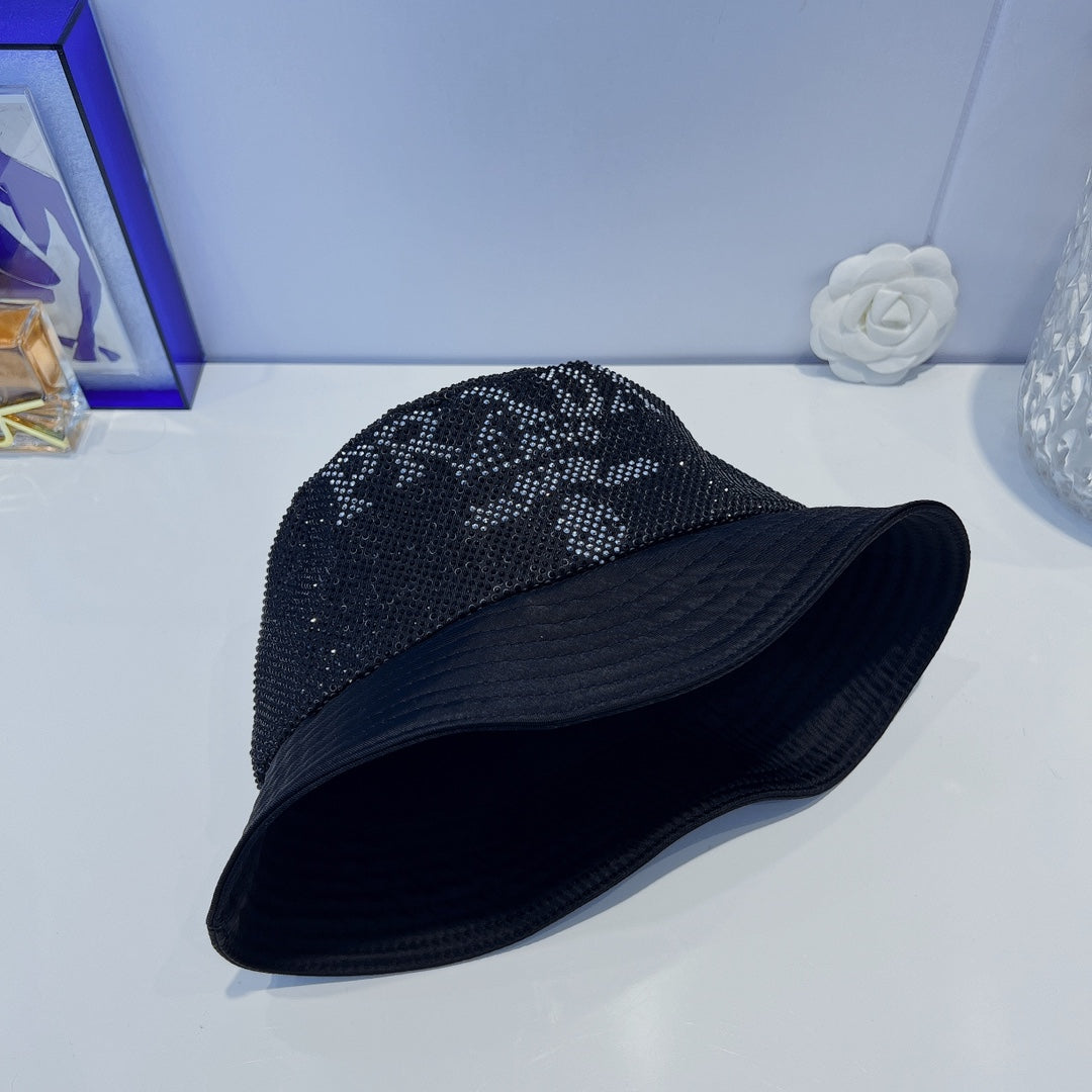 Fashion Full Crystal Bucket Hat