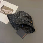 Luxury Monogram Leather Bucket Hat | Luxury Designer 1v Hat