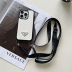 Luxus Crossbody bőr iPhone tok