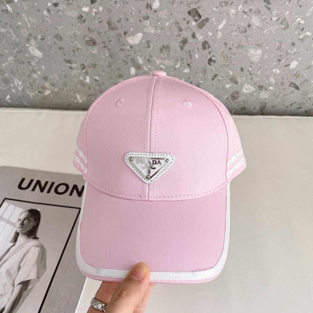 Fashion Triangle Logo Baseball Cap | Luxury Designer Cotton Hat
