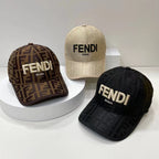 Luxury FF Monogram Baseball Cap | Luxury Designer Canvas Hat