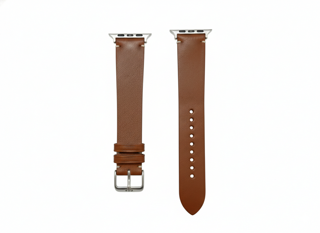Full-Grain Leather Watch Strap– Brown & Black
