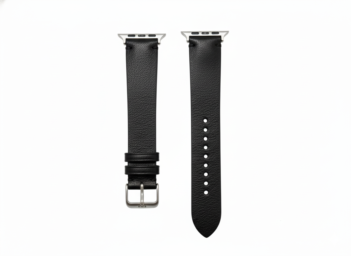 Full-Grain Leather Watch Strap– Brown & Black