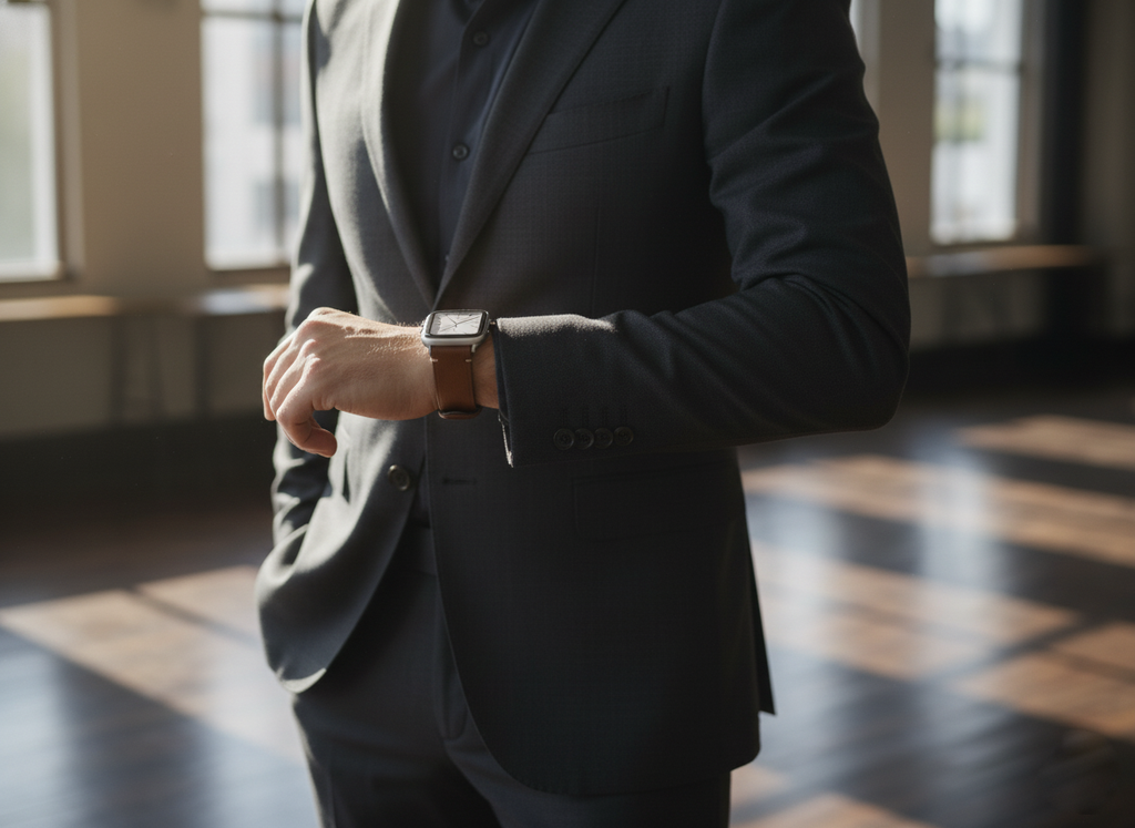 Full-Grain Leather Watch Strap– Brown & Black