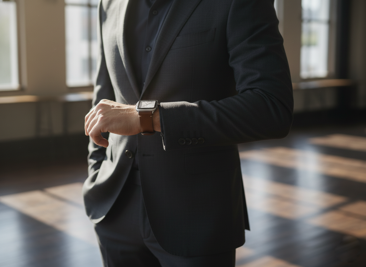 Full-Grain Leather Watch Strap– Brown & Black
