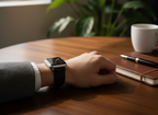 Full-Grain Leather Watch Strap– Brown & Black