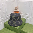 Classic GG Monogram Vintage Canvas Bucket Hat for Men & Women