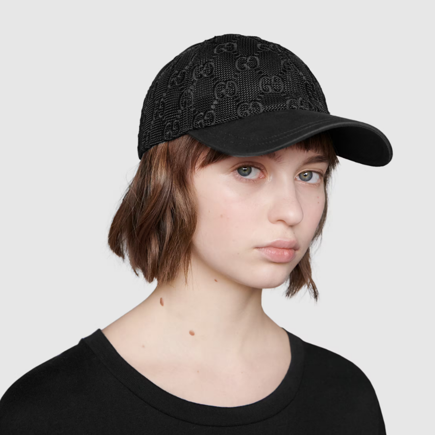 Classic GG Embroidered Lace Baseball Cap