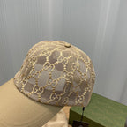 Classic GG Embroidered Lace Baseball Cap