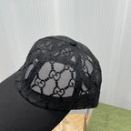 Classic GG Embroidered Lace Baseball Cap