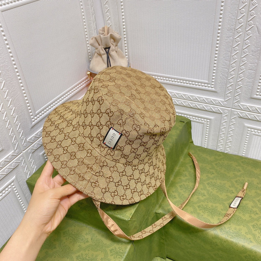 Classic GG Monogram Double-Sided Strap Bucket Hat