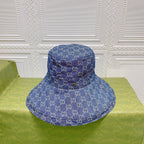 Classic GG Monogram Wide Brim Denim Hat