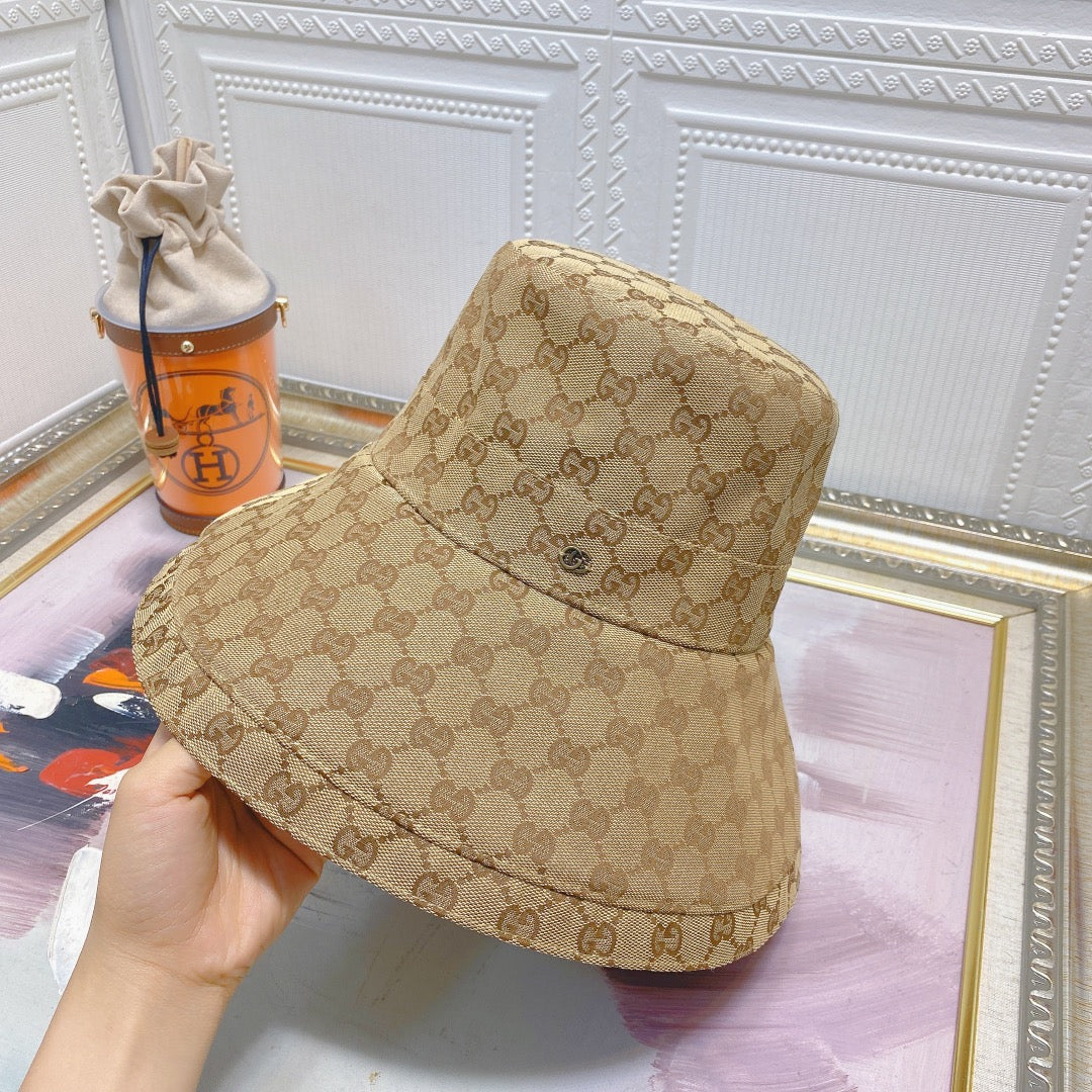 Classic GG Monogram Wide Brim Denim Hat
