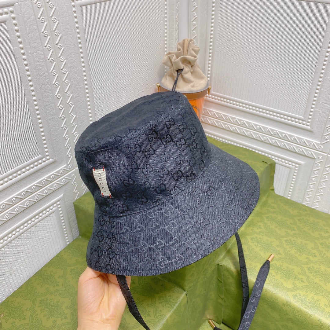 Classic GG Monogram Double-Sided Strap Bucket Hat