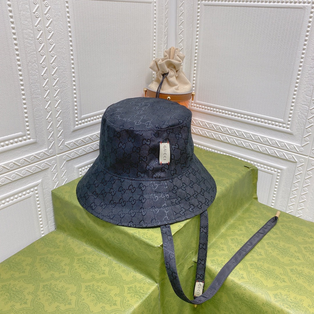 Classic GG Monogram Double-Sided Strap Bucket Hat