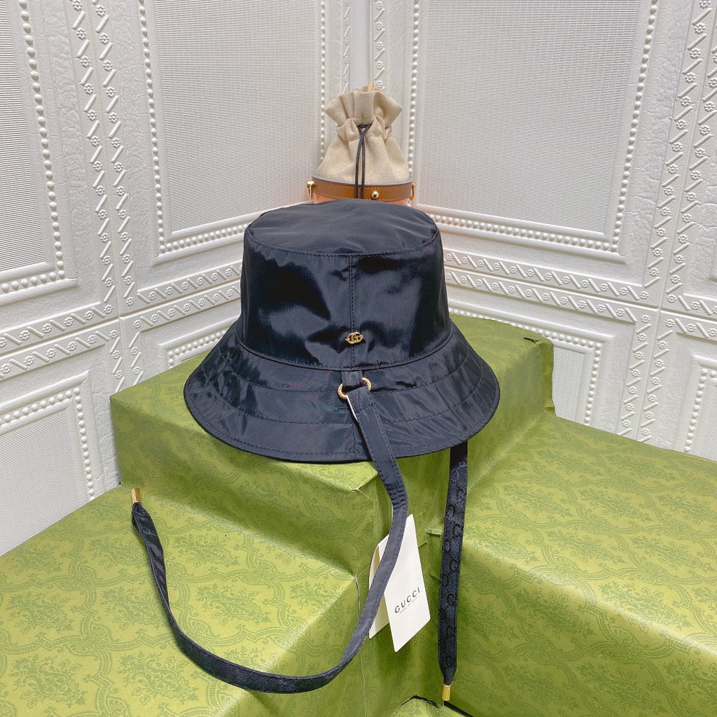 Classic GG Monogram Double-Sided Strap Bucket Hat