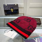 Classic GG Jacquard Wool Knit Beanie | Luxury Designer Winter Hat