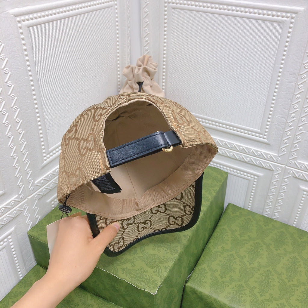 Classic Leather Trim Baseball Cap