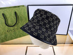 Classic GG Monogram Premium Denim Bucket Hat for Men & Women