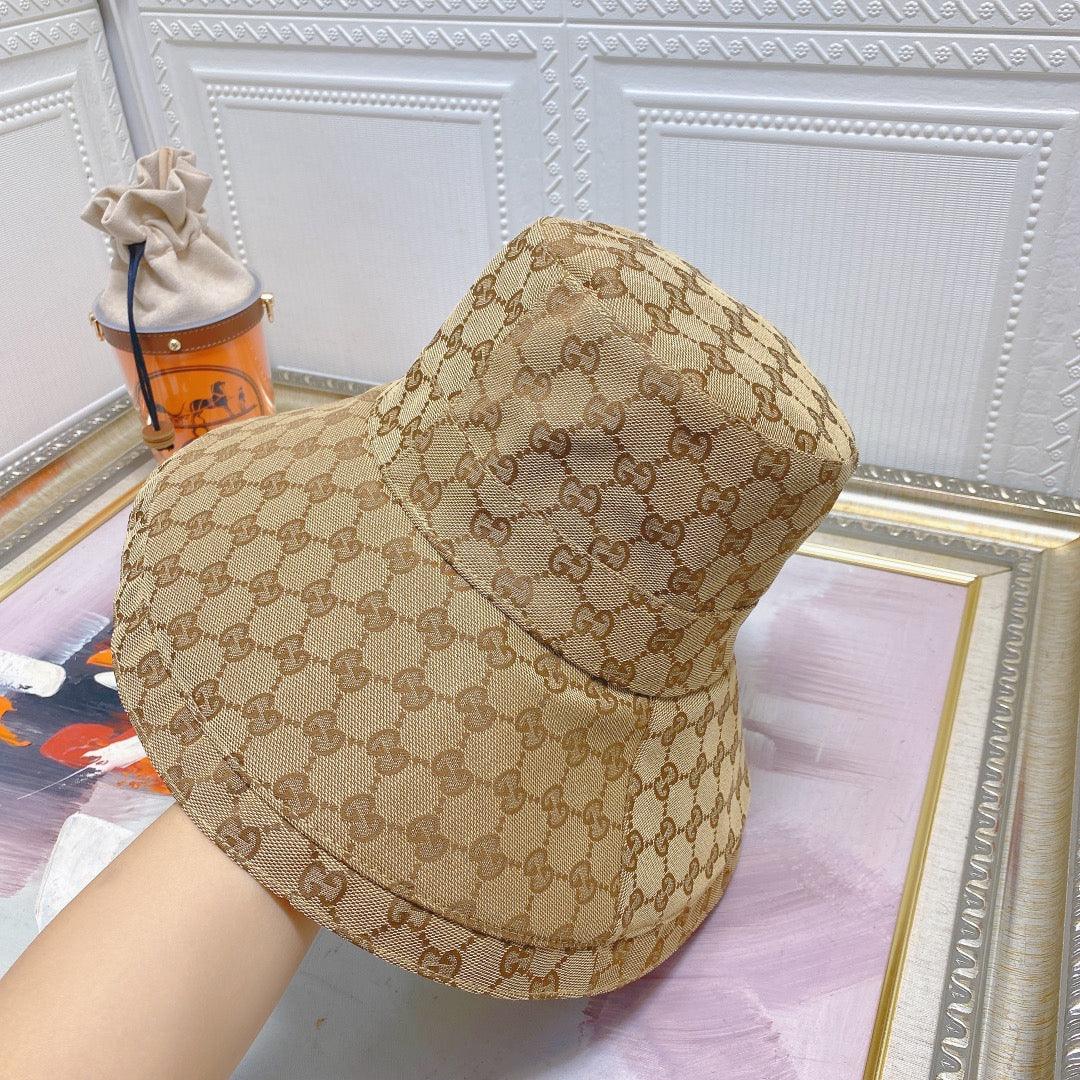 Classic GG Monogram Wide Brim Denim Hat
