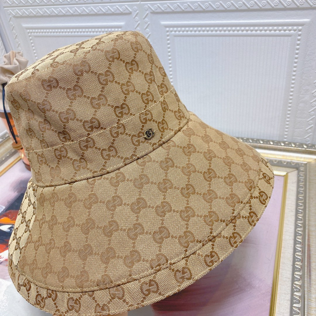 Classic GG Monogram Wide Brim Denim Hat