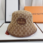 Classic Tiger Head Embroidered Canvas Bucket Hat for Men & Women