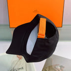 H Embroidered Cotton Baseball Cap