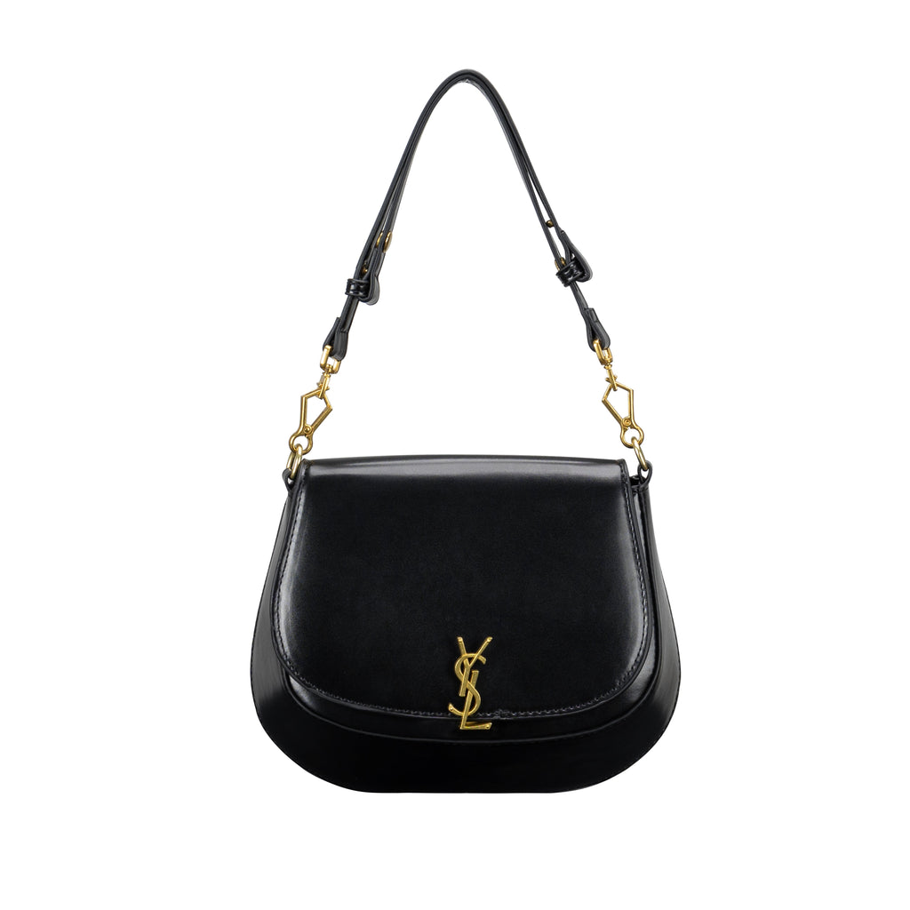 Luxe Noir & Gilt Adjustable Chain Bag