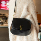 Luxe Noir & Gilt Adjustable Chain Bag