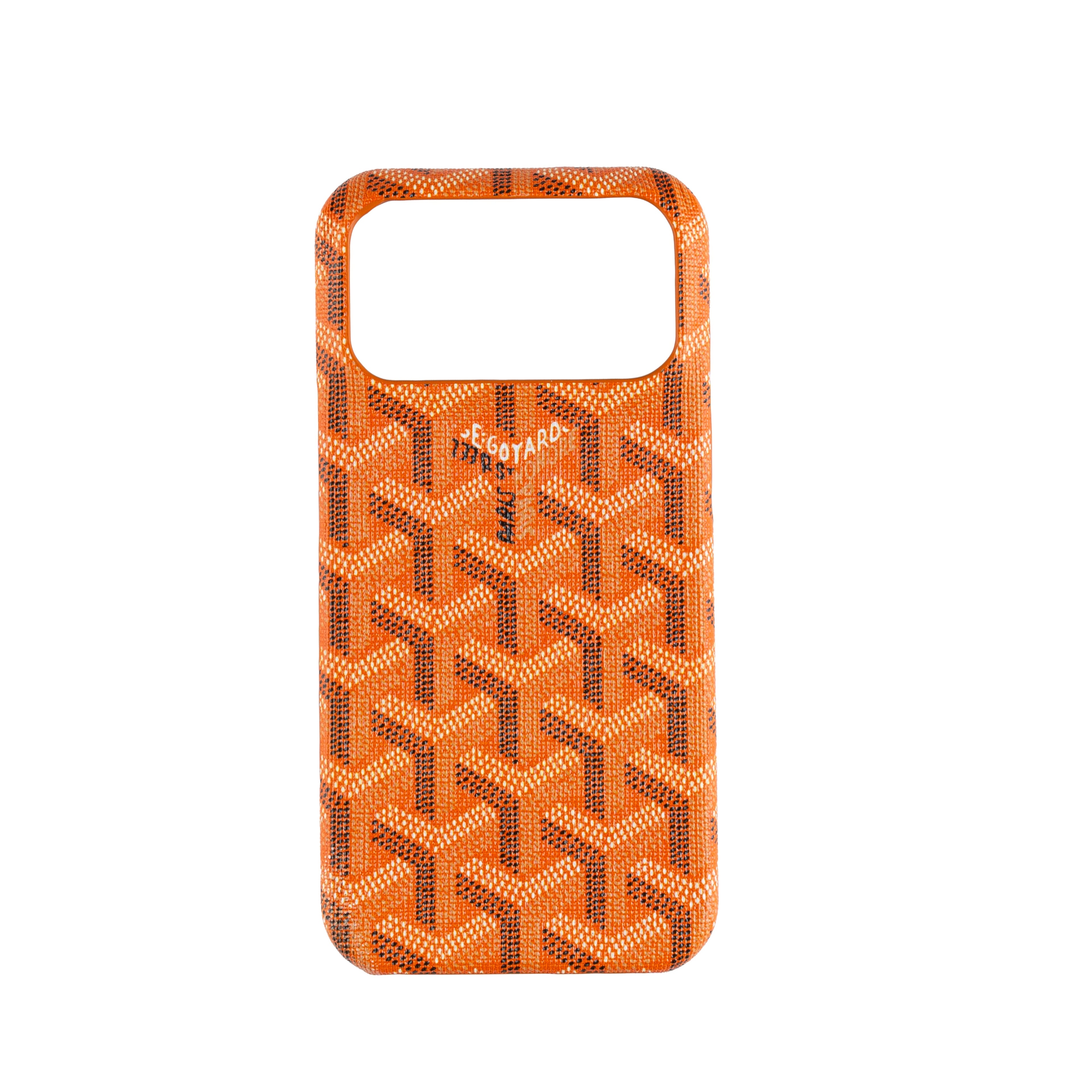 Luxury Textured Orange iPhone Case – Shockproof Stylish Protective Cover