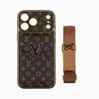 New Classic Luxury Card Holder iPhone Case with Crossbody Strap