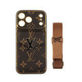 New Classic Luxury Card Holder iPhone Case with Crossbody Strap