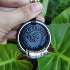 Black Leather Keychain