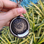 Black Leather Keychain