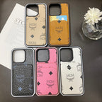 MCM iPhone-hoesje met kaarthouder Geel-MCK240603