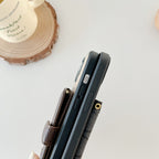 지갑과 크로스바디 스트랩이 포함된 클래식 iPhone 케이스 화이트 -XK240402