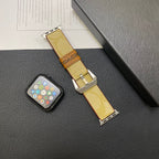 Correa de cuero Coach para Apple Watch Café-YHK244221710