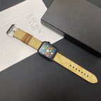 Correa de cuero Coach para Apple Watch Café-YHK244221710
